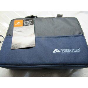 Ozark Trail Fishing Tote w/ 2 Trays padded Blue 11.2"L x 3.5"W x 7.7"H